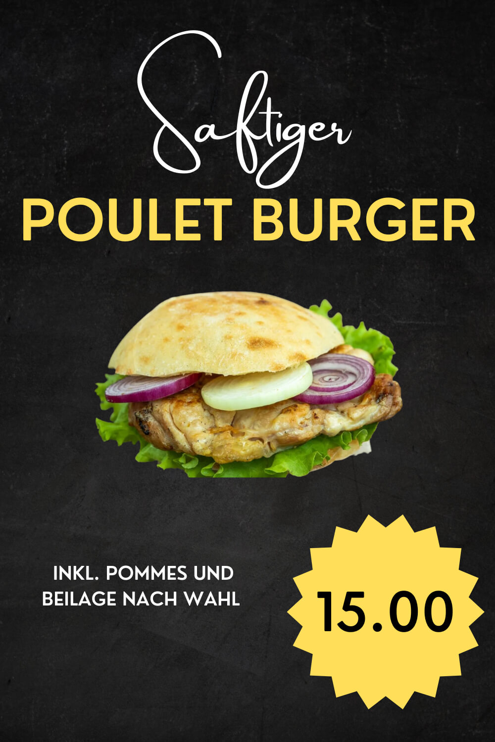 Taste og Balkan Poulet Burger