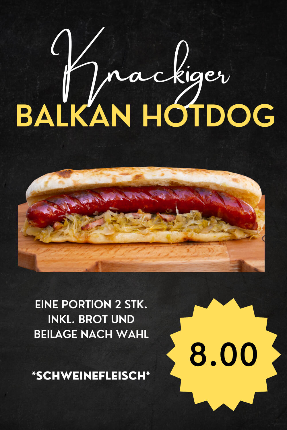 Taste og Balkan - Balkan Hotdog